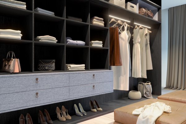 Detalhes de closet personalizado